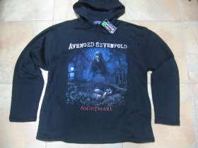 Avenged Sevenfold  čierna pánska mikina s kapucou 80%bavlna 20%polyester 